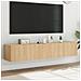 Mobili TV a Parete con Luci LED 2pz Rovere Sonoma 80x35x31 cm - Foto miniatura 6