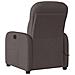 Poltrona Massaggiante Reclinabile Marrone Scuro in Tessuto - Foto miniatura 5
