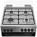 CUCINA 60X60 FELETTR VENTILATO 4F INOX CLASSE A COPERCHIO VETRO - Foto miniatura 4