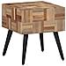 Tavolino 40x40x45 Cm Teak Massello Di Recupero - Foto miniatura 3