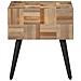 Tavolino 40x40x45 Cm Teak Massello Di Recupero - Foto miniatura 4