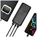 Batteria 30000mah 2xusb 1xusb-c 18w Compatta, Nero - Foto miniatura 4