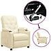 Lusso Casadino -  Poltrona Alzapersona Crema In Similpelle - Foto miniatura 2
