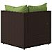 Divani Angolari da Giardino con Cuscini 2pz Polyrattan Marrone - Foto miniatura 6