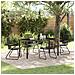 Set da Pranzo Giardiniere 5 Pezzi Nero Rattan PVC - Foto miniatura 2