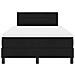 Letto Box Spring con Materasso Nero 120x190 cm Tessuto - Foto miniatura 8