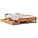 Letto senza Materasso Marrone Cera 160x200 cm in Legno di Pino - Foto miniatura 1