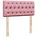 Struttura Letto Pouf con Materasso Rosa 100x200 cm Velluto - Foto miniatura 8