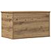 Scatola di stoccaggio  con coperchio in rovere artigianale 60x35x35 cm in legno ingegnerizzato - Foto miniatura 6
