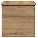 Scatola di stoccaggio  con coperchio in rovere artigianale 60x35x35 cm in legno ingegnerizzato - Foto miniatura 8