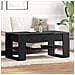 Tavolino da caffè in rovere nero 102x55x45 cm in legno ingegnerizzato - Foto miniatura 2