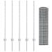 Recinzione Euro con 10 Post U Argento 1x10 m Acciaio - Foto miniatura 4