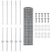Recinzione Euro con 10 Post U Argento 1x10 m Acciaio - Foto miniatura 5