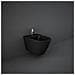 Sanitari Sospesi Opaco Feeling : Vaso, Bidet, Copriwater Soft-close Nero Opaco - Foto miniatura 2