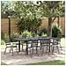 Set da Pranzo per Giardino 9 pcs Antracite Acciaio - Foto miniatura 2