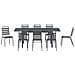Set da Pranzo per Giardino 9 pcs Antracite Acciaio - Foto miniatura 7