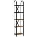 Libreria Rovere fumo 40 x 30 x 183 cm Legno multistrato - Foto miniatura 1
