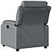 Poltrona Reclinabile Grigia in Similpelle - Foto miniatura 3