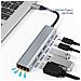 Hub Usb-c 5-in-1 A Hdmi 4k Con Dati Usb-c E Ricarica Pd 100w, Compatibile Con Macbook/huawei/apple - Foto miniatura 3