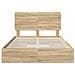 Letto con Contenitore con testiera Rovere Sonoma 150 x 200 cm - Foto miniatura 8