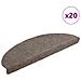 Tappetini per scale autoadesivi 20 pz 65x21x4 cm beige semicircolari grandi - Foto miniatura 1