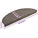 Tappetini per scale autoadesivi 20 pz 65x21x4 cm beige semicircolari grandi - Foto miniatura 8