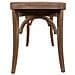 Sgabello In Legno E Rete Marrone 110x37x47h - Foto miniatura 3