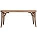 Sgabello In Legno E Rete Marrone 110x37x47h - Foto miniatura 4