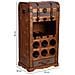 Baul Porta Bottiglie In Legno 44x30x85h Cm - Foto miniatura 3