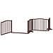 Cancello Cani Porta Pieghevole Marrone 8 Pannelli 640cm Pioppo - Foto miniatura 5