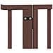 Cancello Cani Porta Pieghevole Marrone 8 Pannelli 640cm Pioppo - Foto miniatura 8