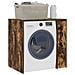 Mobiletto per lavatrice con porta Rovere fumé 87 x 60 x 89 cm - Foto miniatura 3