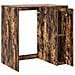 Mobiletto per lavatrice con porta Rovere fumé 87 x 60 x 89 cm - Foto miniatura 5