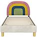 Struttura letto bambini con testata Crema 80 x 160 cm Velluto - Foto miniatura 5