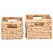 Set Di 2 Cesti Passo Rettangolari In Giacinto D'acqua Naturale - Misure Assortite - Foto miniatura 3