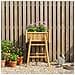 Vaso da Giardino con Supporto Naturale 50 x 38 x 74 cm Bambù - Foto miniatura 3