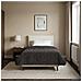 Duvet Estivo Antracite 135 x 200 cm Microfibra e Fleece Teddy - Foto miniatura 4