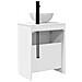 Mobile da bagno con lavabo Bianco Lucido 54 x 35 x 83 cm - Foto miniatura 6