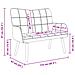 Sofa a Due Posti Marrone Scuro 115 x 61 x 87 cm Tessuto - Foto miniatura 9