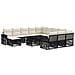Set Divano da Giardino 13 pcs Nero e Bianco Crema polyrattan - Foto miniatura 1