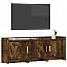Mobile TV 130 x 33 x 47 cm Rovere Fumo Legno ingegnerizzato - Foto miniatura 2