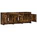 Mobile TV 130 x 33 x 47 cm Rovere Fumo Legno ingegnerizzato - Foto miniatura 3