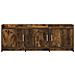 Mobile TV 130 x 33 x 47 cm Rovere Fumo Legno ingegnerizzato - Foto miniatura 4