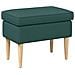 Poggiapiedi Verde Scuro 55 x 35 x 41 cm Poliestere - Foto miniatura 1