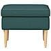 Poggiapiedi Verde Scuro 55 x 35 x 41 cm Poliestere - Foto miniatura 2