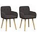Sedie da pranzo 2 pcs Bouclé Grigio Scuro 59 x 57 x 85 cm - Foto miniatura 1