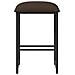Sgabello da bar Tortora 40 x 32 x 64 cm Legno ingegnerizzato - Foto miniatura 3