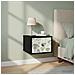 Mobiletto da comodino a parete GOTHA 2 pz Rovere Nero - Foto miniatura 2