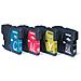 LC-1100VALBP Cartuccia Ink Originale Nera Ciano Magenta Giallo per DCP 385C / 585CW MFC 5490CN / 6490CW Capacità 1500 Pagine Confezione 4 pezzi - Foto miniatura 8