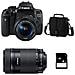Eos 750d + 18-55 Is Stm + 55-250 Is Stm Garanti 3 Ans + Sac + Sd 4go - Foto miniatura 1